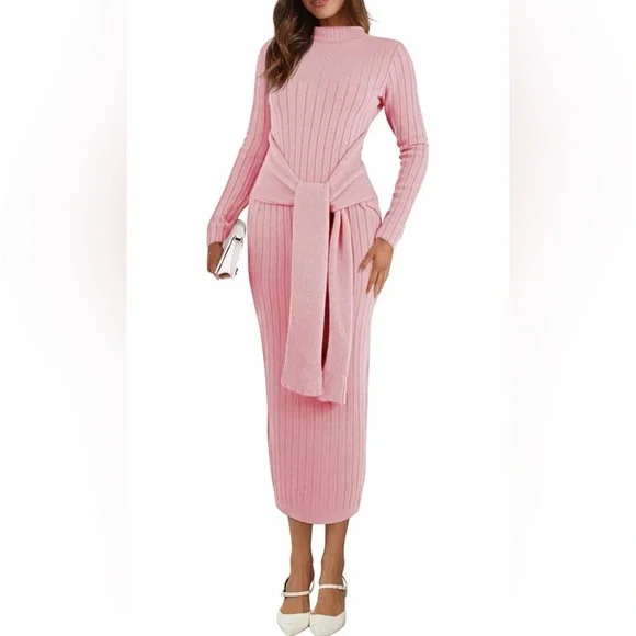 🆕Ribbed Knit Dress - Picture 1 of 2